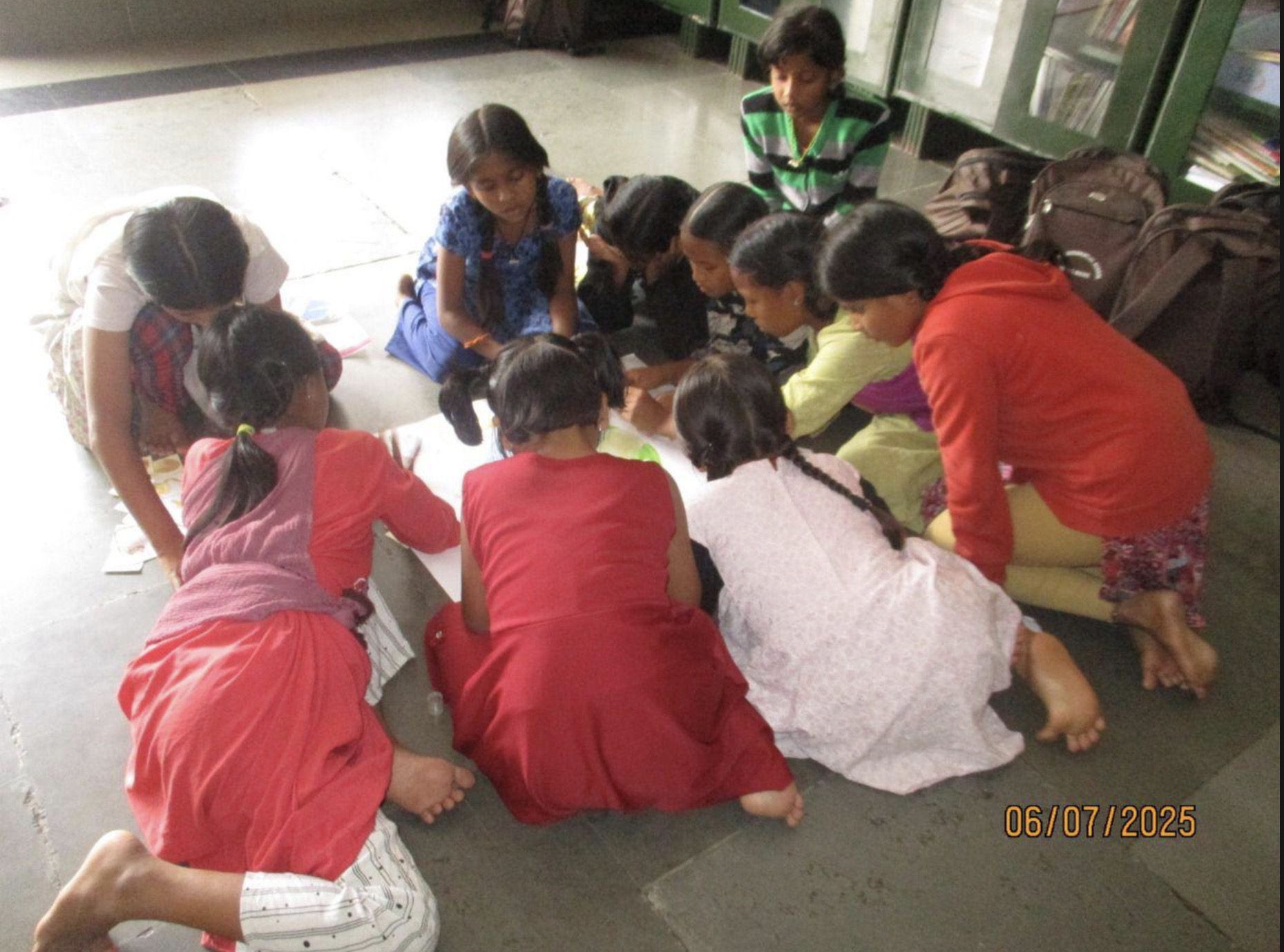 Children participating in a learning activity